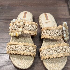 Sam Edelman Women's Beige Espadrille Sandals